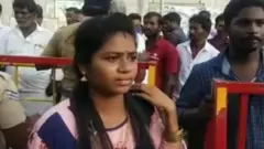 கிராம மக்கள் எதிர்ப்பு - கடைசி நேரத்தில் ஓடோடி வந்து பரபரப்பாக வேட்புமனு தாக்கல் செய்த பெண்