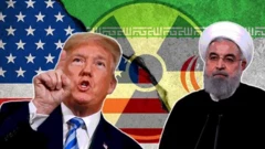 กราฟิกภาพทรัมป์กับคาเมเนอี