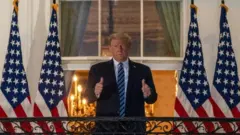 Trump after return to White House