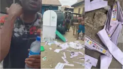 Awọn gende da agọ idibo ru ni Igbokusu, Eko