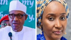 Shugaba Buhari da Sadiya Farouk