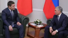 Талант Мамытов Думанын төрагасы Вячеслав Володин менен жолукту
