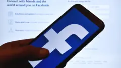 Facebook logo wey dey for smartphone