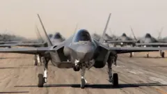 록히드마틴사의 F-35A 스텔스 전투기