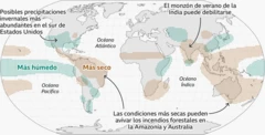 Gráfico de efectos de El Niño en el mundo