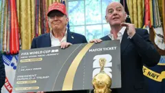 Trump e Infantino en la Casa Blanca hace unos meses.