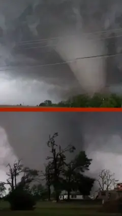 अमेरिकामा शक्तिशाली टोर्नेडो