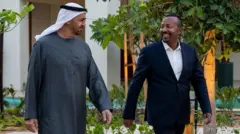 ጠቅላይ ሚኒስትር ዐቢይ አሕመድ ባለፈው ሳምንት ወደ የተባበሩት አረብ ኤምሬቶች ተጉዘው ከፕሬዝዳንት ሼህ መሐመድ ቢን ዛይድ አል ናህንያ ተገናኝተው ነበር