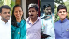 युगेंद्र पवार, अदिती तटकरे, रोहित पवार, संतोष दानवे, सलील देशमुख 