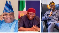 Gomina Ademola Adeleke, Gomina Siminalayi Fubara ati Gomina Seyi Makinde