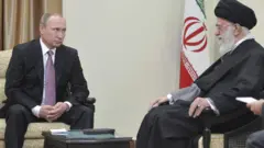 Путин и Хаменеи в Тегеране