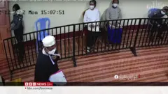 ဒေါ်အောင်ဆန်းစုကြည်နဲ့ ဦးဝင်းမြင့် တရားခွင် ရုပ်သံ ပေါက်ကြား