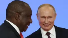  Afrika Kusini imemwalika Rais wa Urusi Vladimir Putin kwenye mkutano wa kilele mwezi Agosti