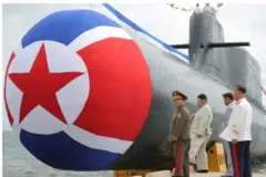 မြောက်ကိုရီးယားရဲ့ နျူကလီးယားလက်နက်တွေတင်ဆောင်ပစ်လွှတ်နိုင်တဲ့ ရေငုပ်သင်္ဘောရေချအခမ်းအနား