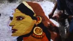 રાજકોટમાં રંગોળી 