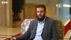 القائد العام للإدارة السورية الجديدة أحمد الشرع