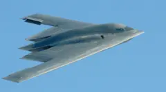 Xiyyaara waraanaa US B-2 jedhamuufi buufata niwukilaraa Iraan haleele