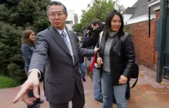 Alberto Fujimori y su hija Keiko