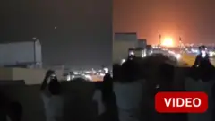 ஏவுகணை வெடிக்கும் காட்சி 