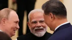 На саміт до Сі Цзіньпіна в Китай приїхали Путін і Моді