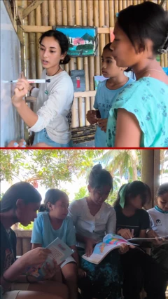 Pondok baca bagi anak-anak Flores untuk belajar Bahasa Inggris