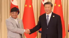 प्रधानमन्त्री प्रचण्ड चीन भ्रमणका क्रममा 