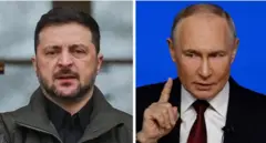 Zelensky na Putin 