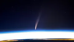 先週末に国際宇宙ステーション（ISS）から撮影されたアトラス彗星（C/2024 G3）