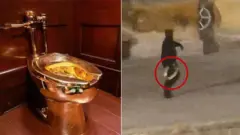 Trenutak pljačke zlatnog toaleta u Velikoj Britaniji 