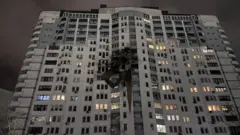 Наслідки обстрілу у столиці 