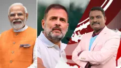 నరేంద్ర మోదీ, రాహుల్ గాంధీ, జీఎస్ రామ్మోహన్