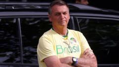 Bolsonaro no dia das eleições presidenciais em 2022