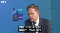 ダークスーツ姿のルッテ氏