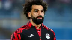 Mohamed Salah ahead of an international match with Egypt