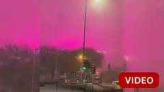 காணொளி: இங்கிலாந்தில் பிங்க் நிறத்தில் ஒளிர்ந்த வானம் - என்ன காரணம்?