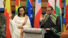 ወይዘሮ ሜላትወርቅ ሃይሉ ቃለመሓላ እናፈፀመት