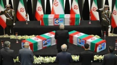 ادای احترام به ابراهیم رئیسی و همراهان