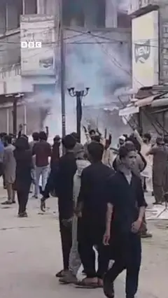 تصویر مظفر آباد مظاہرے