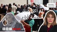 قوتها الماء لـ5 أيام.. سيدة غزية تروي معاناتها اليومية للحصول على الغذاء