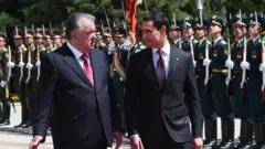 سردار بردی‌محمداف، رئیس‌جمهور ترکمنستان و امامعلی رحمان 