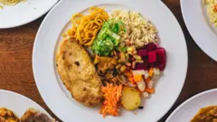 prato de comida saudável