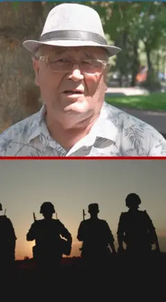 Бердали Мирзаев ва ҳарбий аскарлар