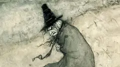 வில்லியம் ஷேக்ஸ்பியரின் The Tragedy of Macbeth நாடகத்தில் சூனியக்காரிகள் மருந்துகளை காய்ச்சிய கொப்பரையில், "Double, double toil and trouble; Fire burn and cauldron bubble" என மந்திரம் கூறப்பட்டது. சூனியக்காரிகளின் அடையாளமாக அது பின்னர் பிரபலமானது.