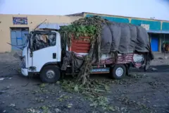 የድሮን ጥቃት የተፈጸመበት ተሽከርካሪ