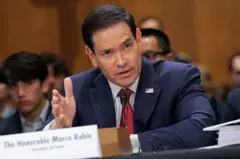 ABD Dışişleri Bakanı Marco Rubio, 2 Haziran 2026 tarihinde Washington DC'deki Dirksen Senato Ofis Binası'nda düzenlenen Senato Dış İlişkiler Komitesi oturumunda ifade verdi.
