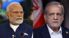 பிரதமர் நரேந்திர மோதி சனிக்கிழமை அன்று இரான் அதிபர் மசூத் பெசெஷ்கியனுடன் பேசினார்.