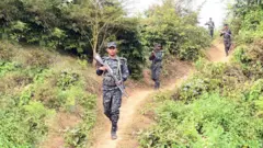 পার্বত্য চট্টগ্রামে কাজ করছেন আনসার ব্যাটালিয়ন সদস্যরা। 
