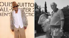 Henry Taylor (izquierda) y Pablo Picasso.