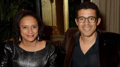 Isabel Dos Santos, fille de l'ancien président d'Angola avec son époux, Sindika Dokolo, homme d'affaires et collectionneur d'arts congolais