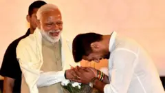 चिराग पासवान नरेंद्र मोदी के साथ